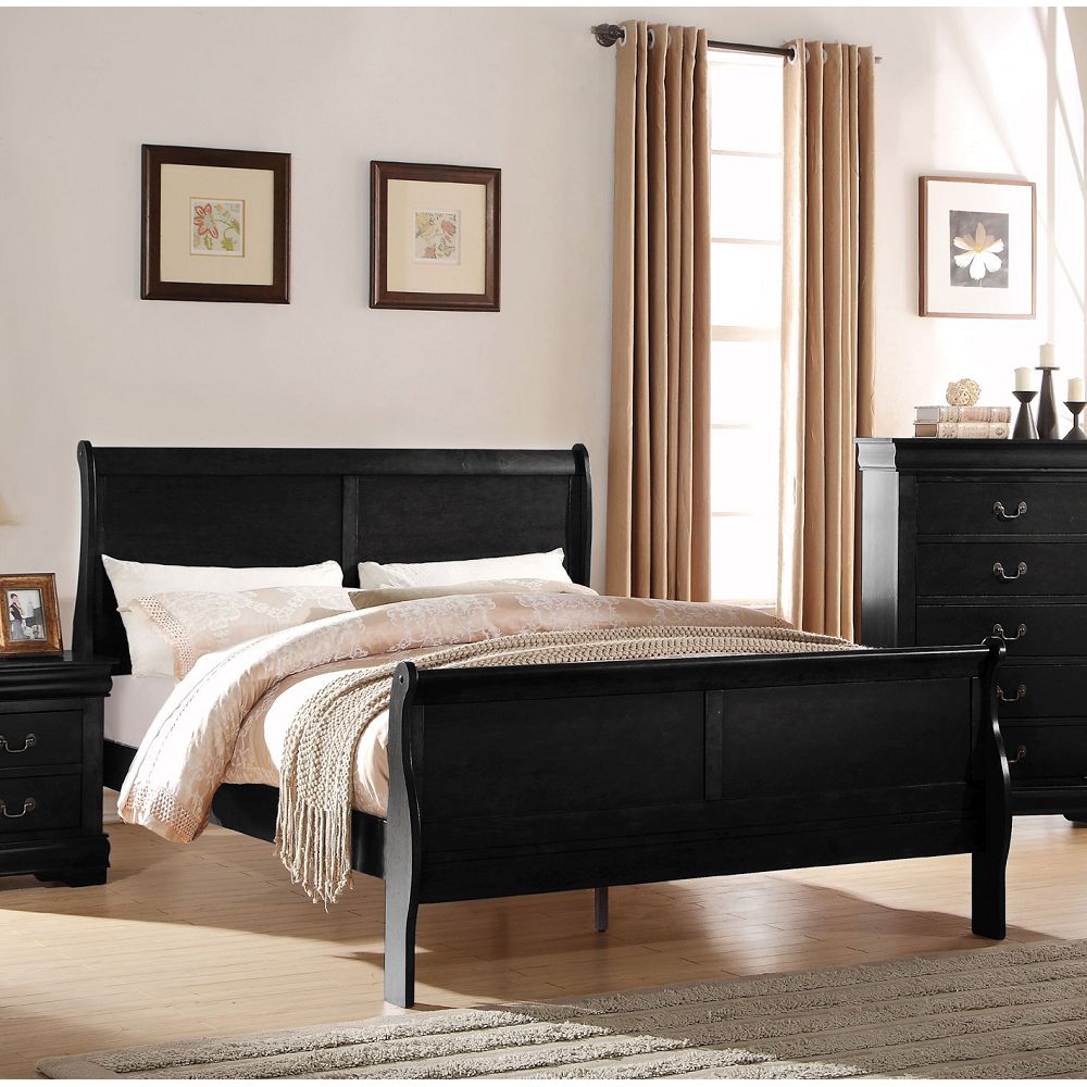 ACME Louis Philippe Twin Bed in Black-Boyel Living